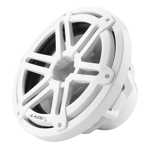 Suncoast Marine and Auto offers JL Audio M3 10" Marine Subwoofer w/Gloss White Sport Grille (M3-10IB-S-Gw-4)