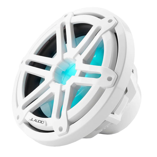 Suncoast Marine and Auto offers JL Audio M3 Marine Subwoofer 10" with LED and White Sport Grille (M3-10IB-S-Gw-i-4)