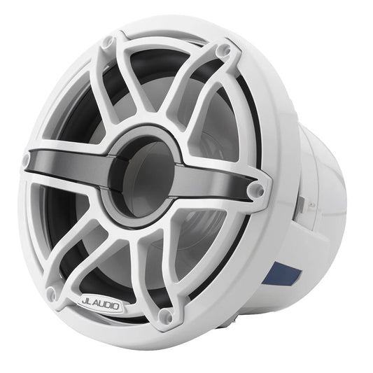 Suncoast Marine and Auto offers JL Audio M6 Marine Subwoofer 8" with White Sport Grille (M6-8IB-S-GwGw-4)