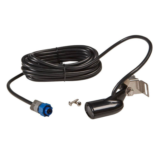 Suncoast Marine and Auto offers Lowrance 83/200kHz Wide-Angle Transom Skimmer Transducer with Temp