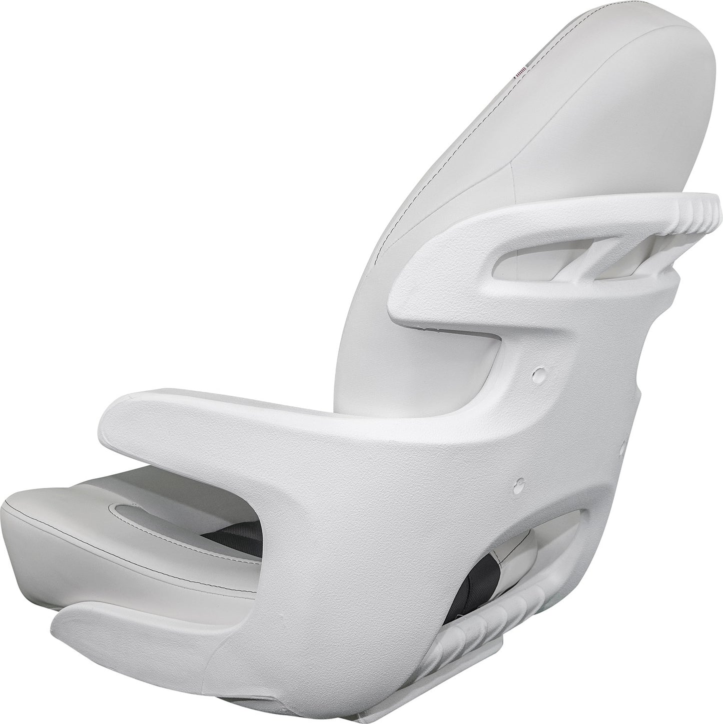 TEMPRESS ProBax® Captain Boat Seat with Arms, White and Gray (68355)