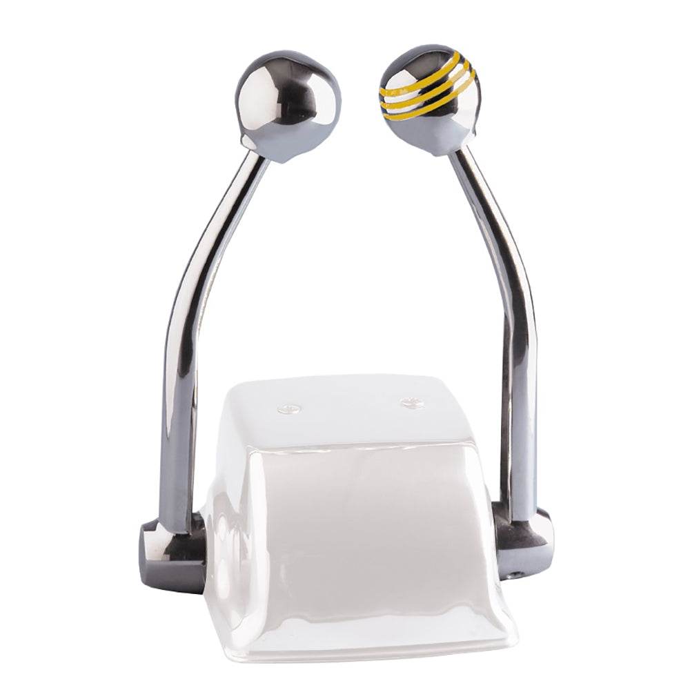 Suncoast Marine and Auto offers Schmitt Marine Standard Control Arm Set w/Gold Throttle Knob & Plain Shift Knob (50055)