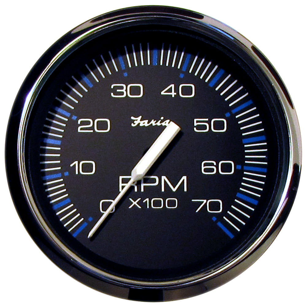 Suncoast Marine and Auto offers Faria Chesapeake Black 4" Tachometer - 7000 RPM (Gas) (All Outboards) (33718)