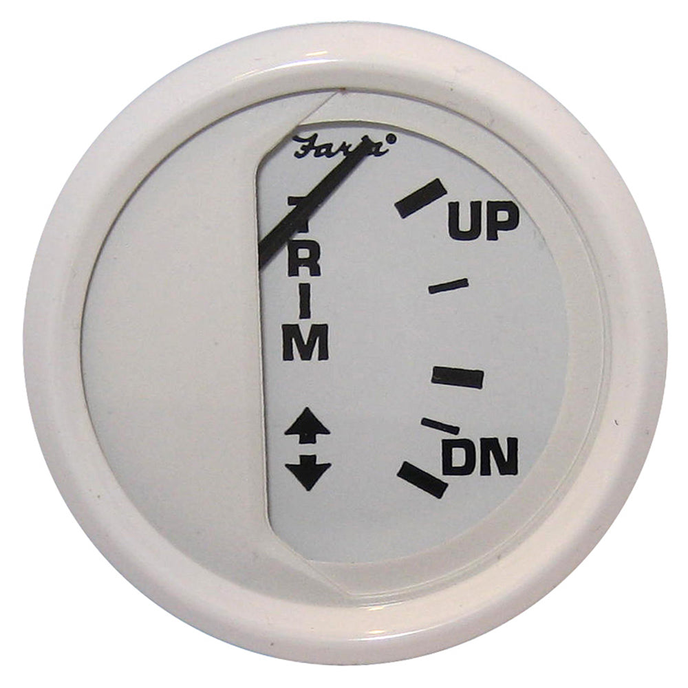 Suncoast Marine and Auto offers Faria Dress White 2" Trim Gauge (Mercury / Mariner / Mercruiser / Volvo DP / Yamaha 01 and newer) (13122)
