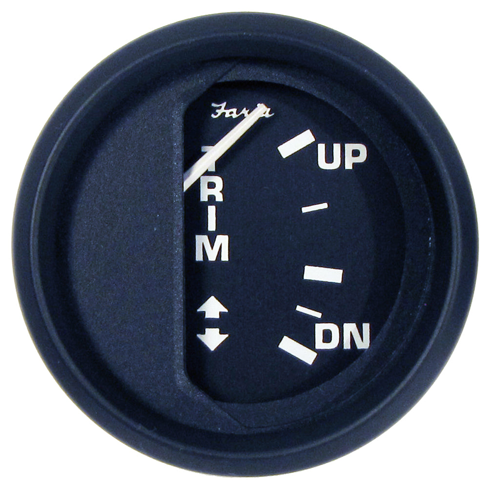 Suncoast Marine and Auto offers Faria Euro Black 2" Trim Gauge f/ Johnson/Evinrude/Suzuki Outboard (12827)