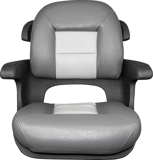 Suncoast Marine and Auto offers TEMPRESS Elite Helm Seat, Low Back, Charcoal/Gray (57027) Model #409806