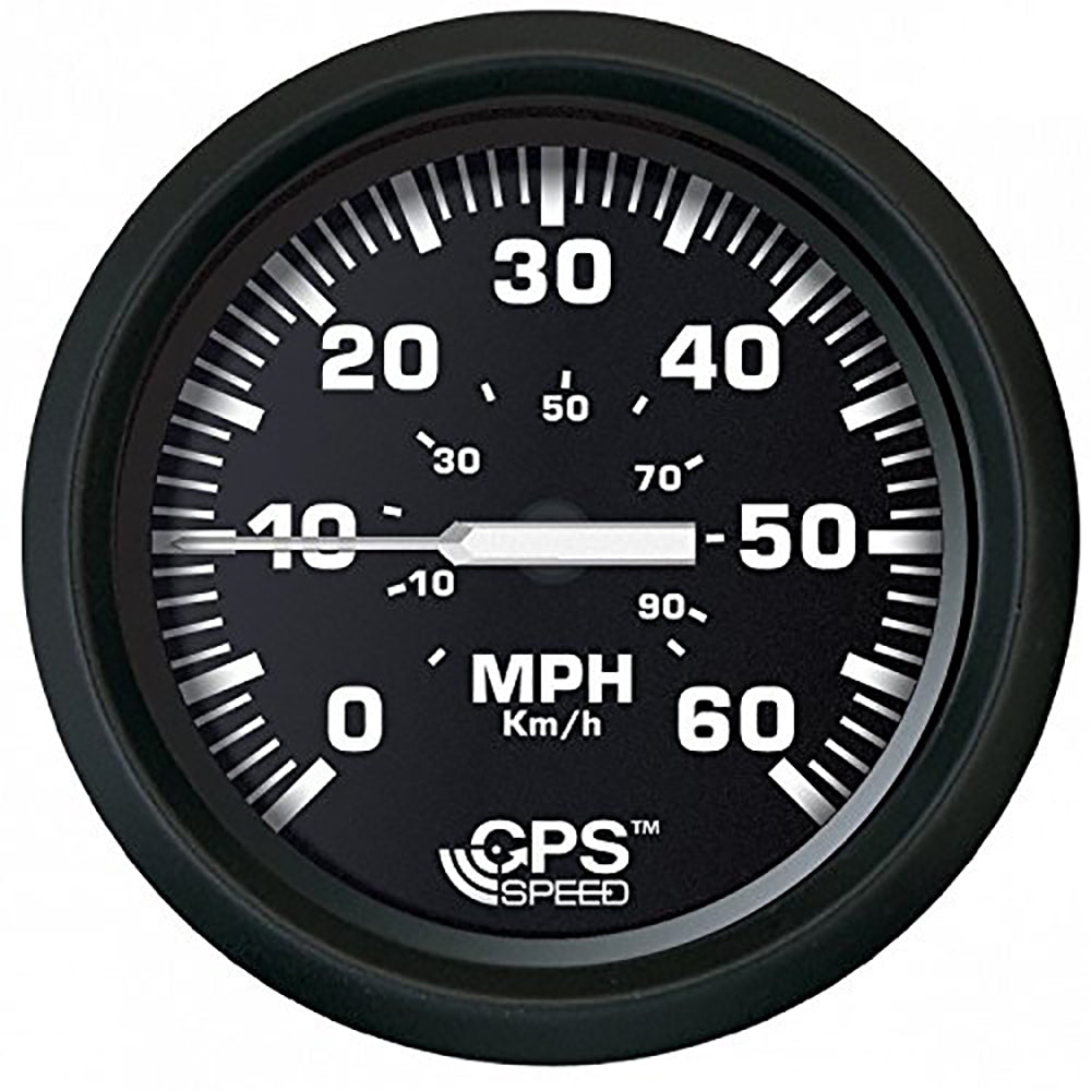 Suncoast Marine and Auto offers Faria Euro Black 4" Speedometer 60MPH (GPS) (32816)