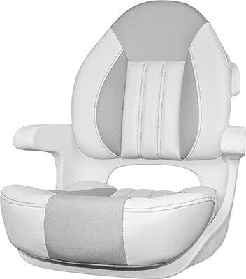 Suncoast Marine and Auto offers TEMPRESS ProBax Captain's Helm Seat with Arms (68364) (White / Gray / Pearl White) (20978136)