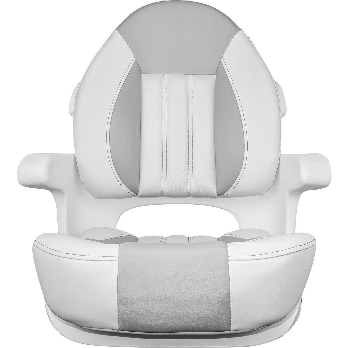 Suncoast Marine and Auto offers TEMPRESS ProBax Captain's Helm Seat with Arms (68364) (White / Gray / Pearl White) (20978136)