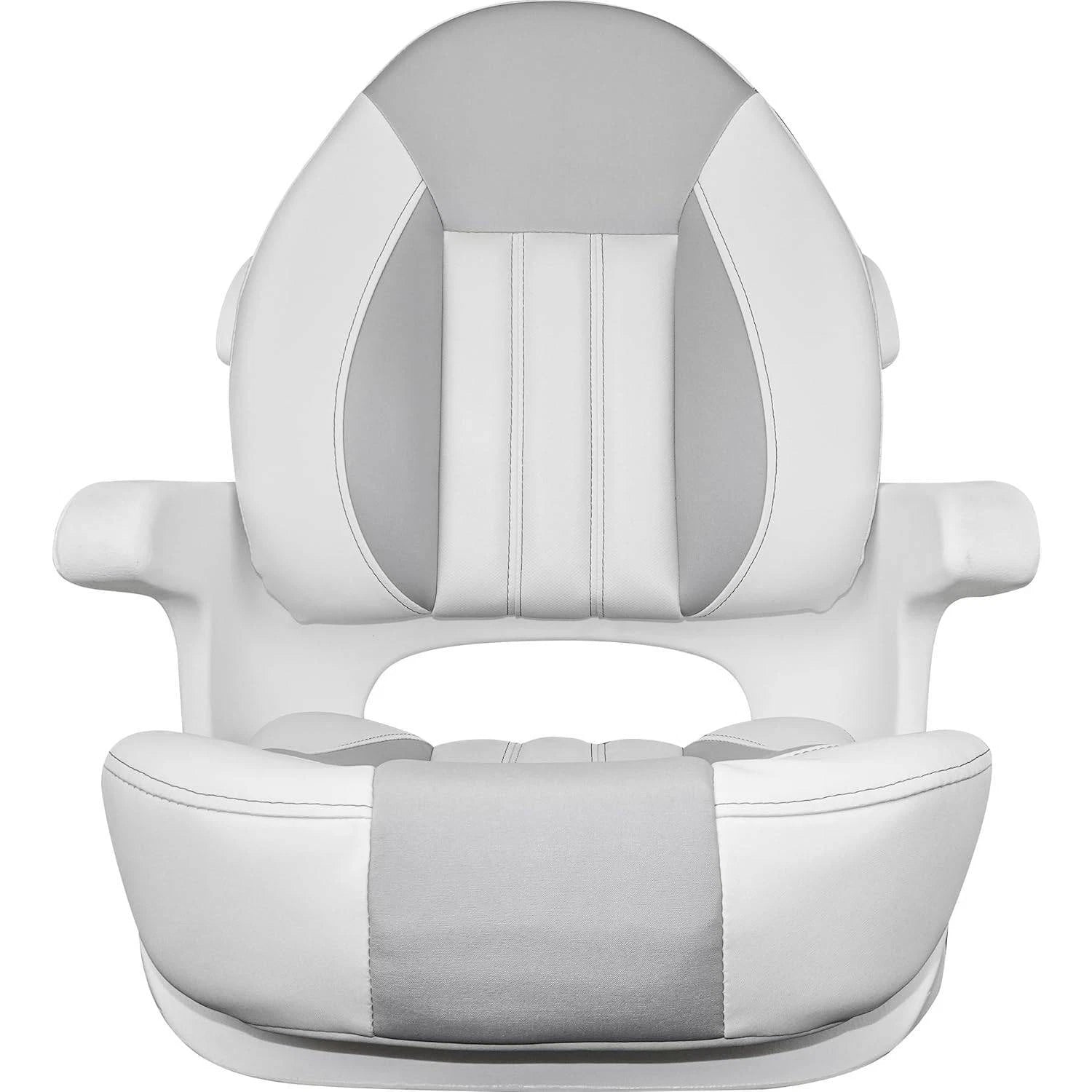 Suncoast Marine and Auto offers TEMPRESS ProBax Captain's Helm Seat with Arms (68364) (White / Gray / Pearl White) (20978136)