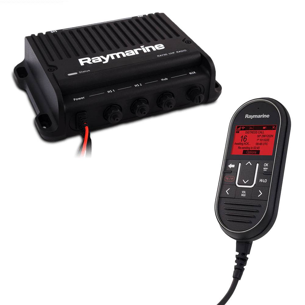 Suncoast Marine and Auto offers Raymarine Ray90 Modular Dual-Station VHF Black Box Radio System (E70492)