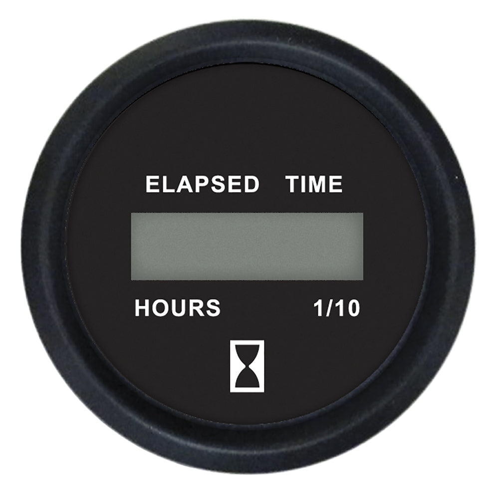 Suncoast Marine and Auto offers Faria Euro Black 2" Digital Hourmeter Gauge (12835)