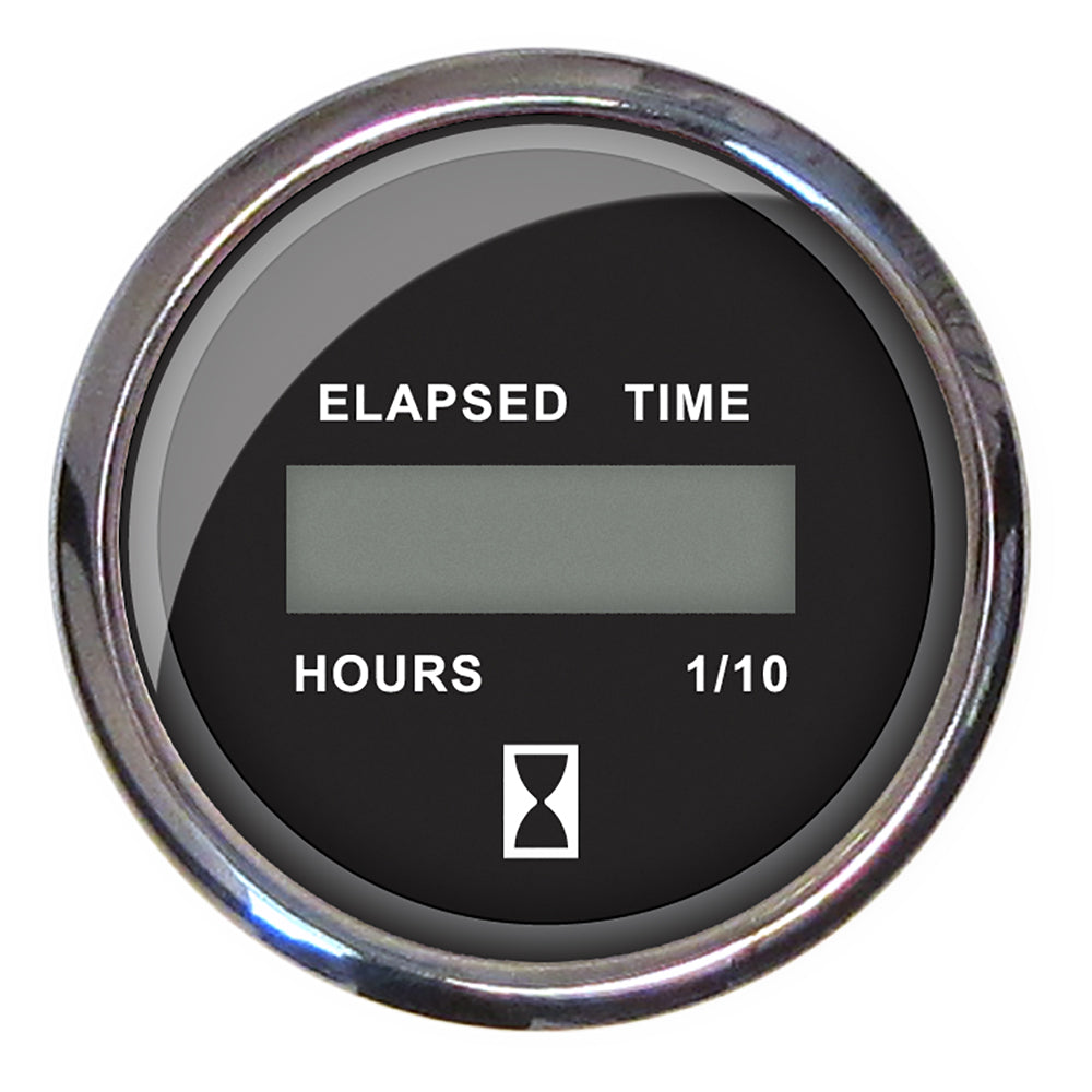 Suncoast Marine and Auto offers Faria Chesapeake Black 2" Hourmeter (Digital) (13715)
