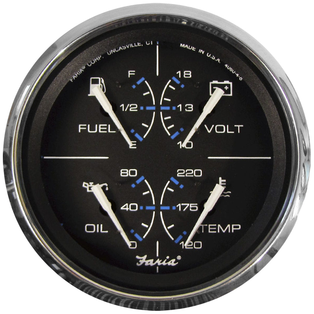 Suncoast Marine and Auto offers Faria Chesapeake Black 4" Multifunction Gauge (33751)