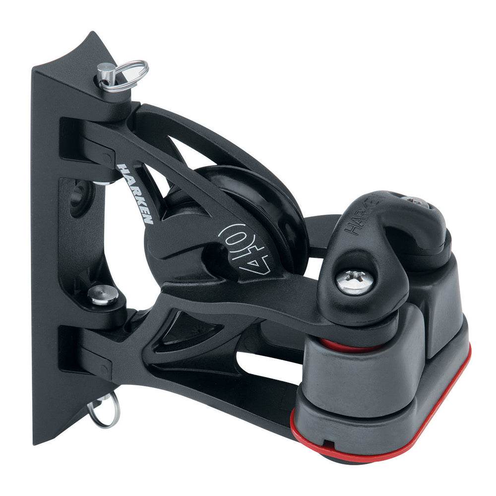 Suncoast Marine and Auto offers Harken 40mm Carbo Air Pivoting Lead Block w/Aluminum Cam-Matic Cleat (2156)