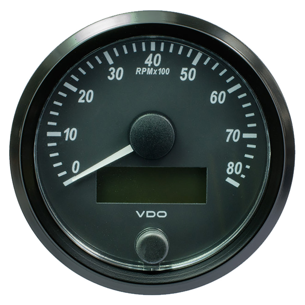 Suncoast Marine and Auto offers VDO SingleViu 80mm (3-1/8") Tachometer - 8000 RPM (A2C3833020030)