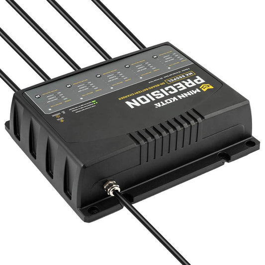Suncoast Marine and Auto offers Minn Kota On-Board Precision Charger MK-550 PCL 5 Bank x 10 AMP LI Optimized Charger (1835500)