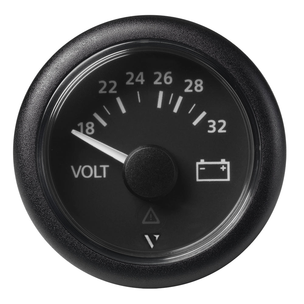 Suncoast Marine and Auto offers Veratron 52mm (2-1/16") Viewline Voltmeter 18-32V - Black Dial Bezel (A2C59512458)