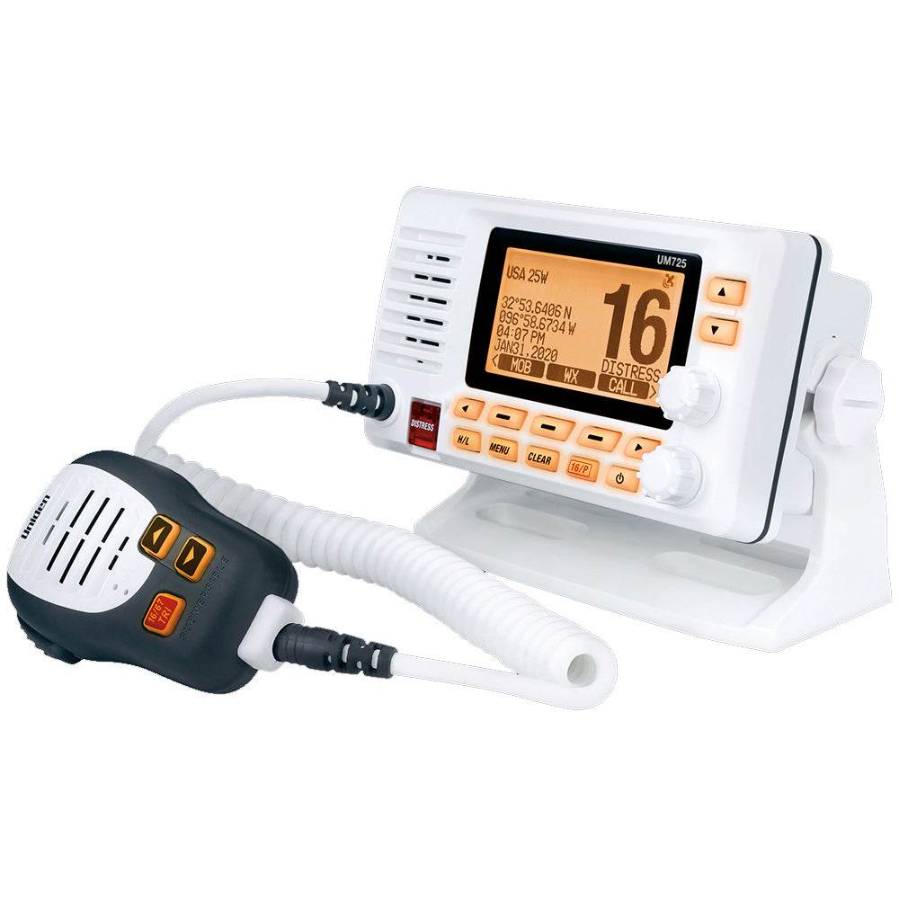 Suncoast Marine and Auto offers Uniden UM725 Fixed Mount VHF w/GPS Bluetooth - White (UM725GBT)