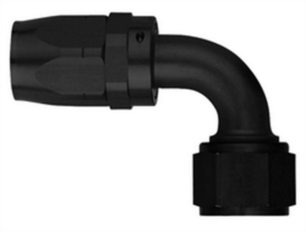 #12 90 Deg Hose End Black (AERFCM4435) - Suncoast Marine & Auto Supply