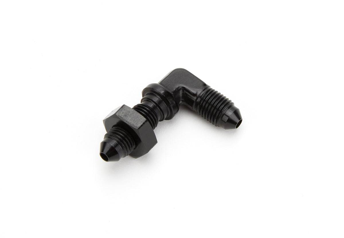 Alum 90 Deg Bulkhead Union #3 Flare Black (AERFCM5799) - Suncoast Marine & Auto Supply
