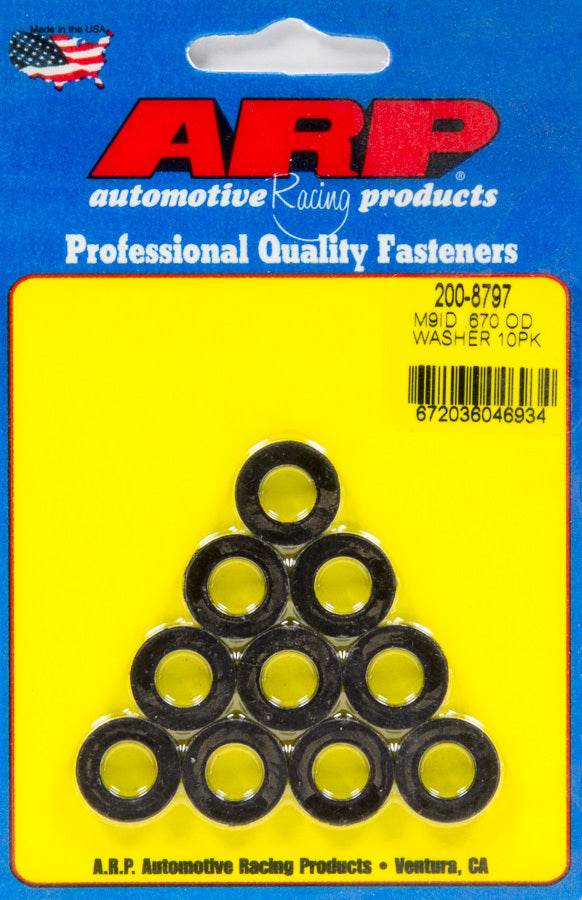 Suncoast Marine and Auto offers Black Washers - 9mm ID x .670 OD (10pk) (200-8797)