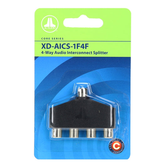 Suncoast Marine and Auto offers JL Audio Core Audio Interconnect Splitter 4-way (XD-AICS-1F4F)