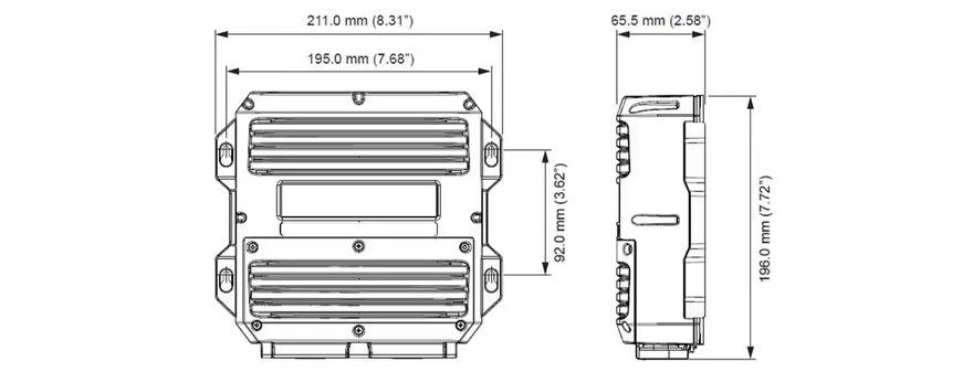 Dimensions for NAC-3 VRF Core Pack - NAC-3, Precision-9 & N2k Starter Kit (000-13338-001)