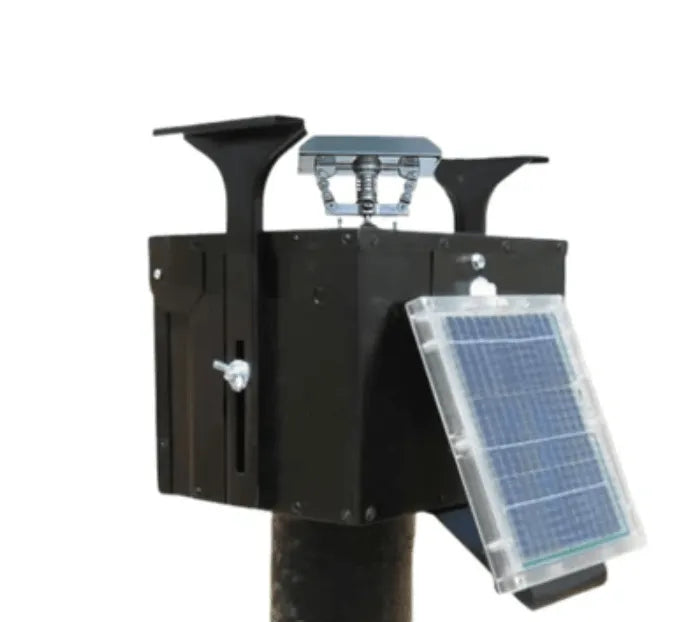 Suncoast Marine and Auto offers ORION HUNTING PRODUCTS 450lbs Fill Deer Feeder w/ 12V Battery and Solar FDR1000450