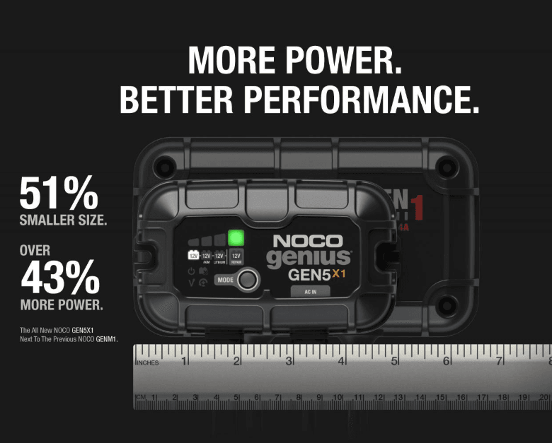 Suncoast Marine and Auto offers NOCO Genius 1-Bank, 5A Smart Marine Battery Charger, 12V GEN5X1