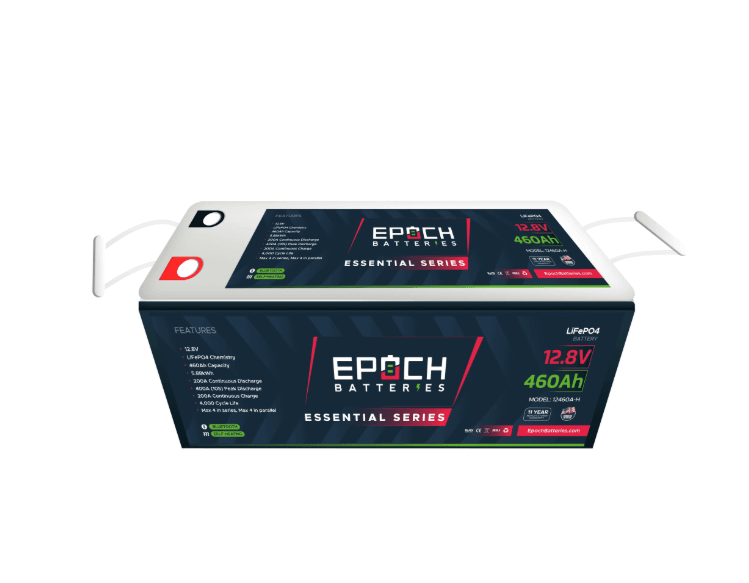 Suncoast Marine and Auto offers Epoch Battery 12V 460Ah Essential Series - Bluetooth & Heated LiFePO4 Battery (12460A-H)