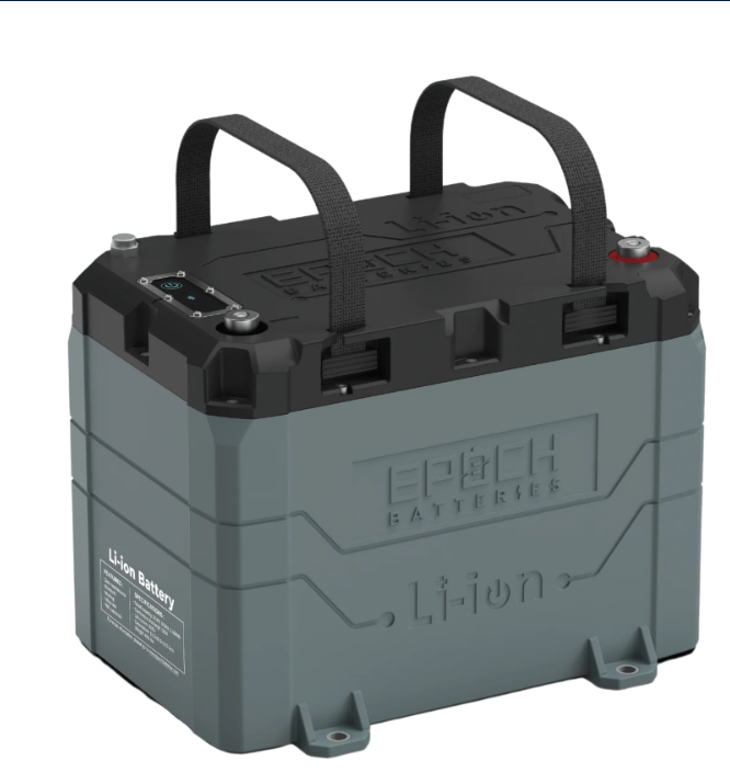 Suncoast Marine and Auto offers Epoch Battery 12V 50Ah LiFePO4 Lithium Battery - Bluetooth, Heating, Waterproof (B1250B)