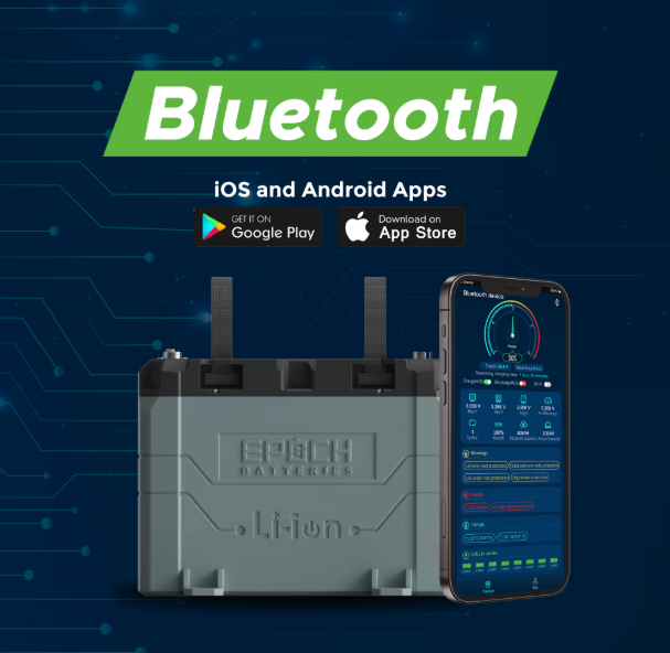 Suncoast Marine and Auto offers Epoch Battery 24V 100Ah LiFePO4 Lithium Battery (B24100A-C)