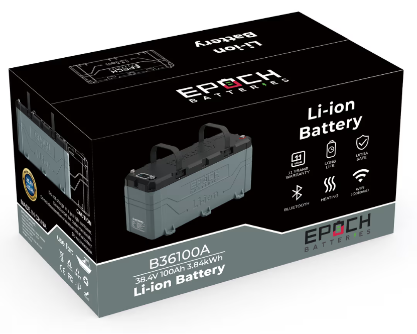 Suncoast Marine and Auto offers Epoch Battery 36V 100Ah LiFePO4 Lithium Battery (B36100A)