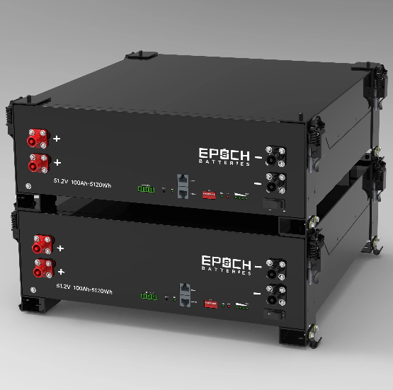 Suncoast Marine and Auto offers Epoch Battery 48V 100Ah 5.12kWh - Self-Heating Server Rack Lithium Battery (SR48100H)