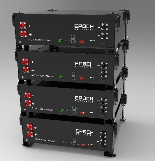 Suncoast Marine and Auto offers Epoch Battery 48V 100Ah 5.12kWh - Self-Heating Server Rack Lithium Battery (SR48100H)