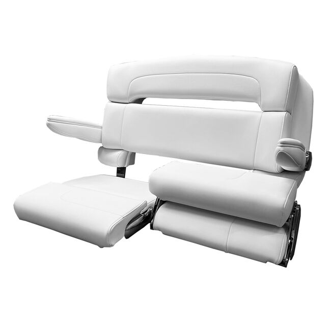 Suncoast Marine and Auto offers TACO MARINE 40" Capri Helm Bench, Dual Bolster (HA140WHA000070)