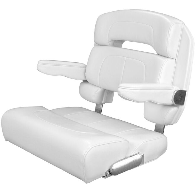 Suncoast Marine and Auto offers TACO MARINE 25" Deluxe Capri Helm Chair, White (HA125WHA7000000)