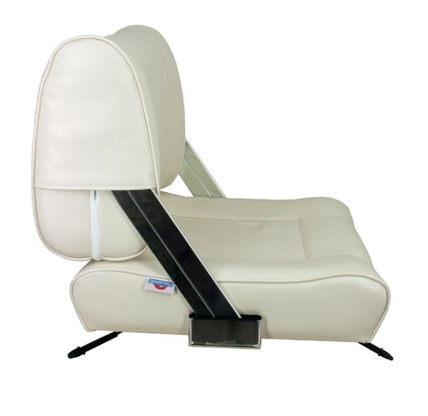 Suncoast Marine and Auto offers SPRINGFIELD White Flip Back Seat with Slide Mount (1042046)
