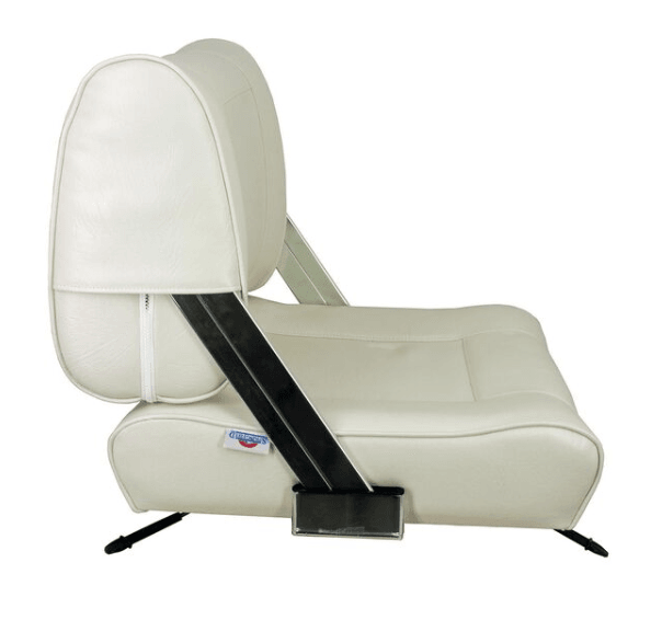 Suncoast Marine and Auto offers SPRINGFIELD White Flip Back Seat with Slide Mount (1042046)