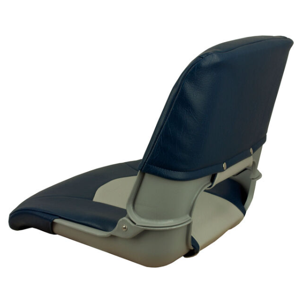 SPRINGFIELD Skipper Folding Seat, Blue And Gray Upholstery With Gray Shell Model # 17072901 Mfg # 1061019