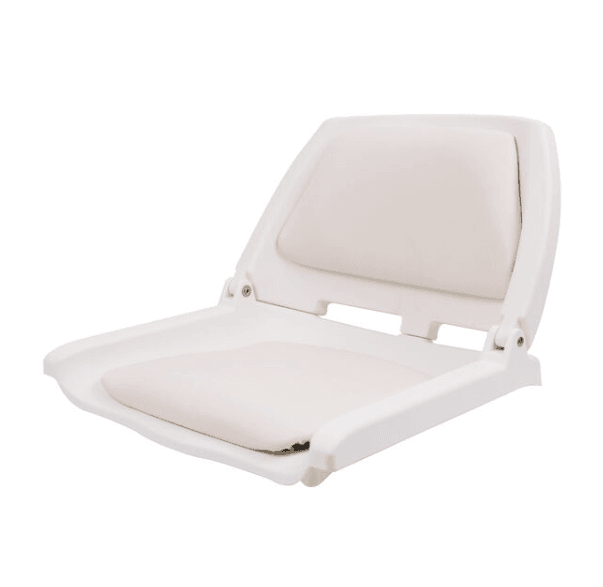 Suncoast Marine and Auto offers WEST MARINE White Folding Molded Boat Seat with White Cushion (75109W)
