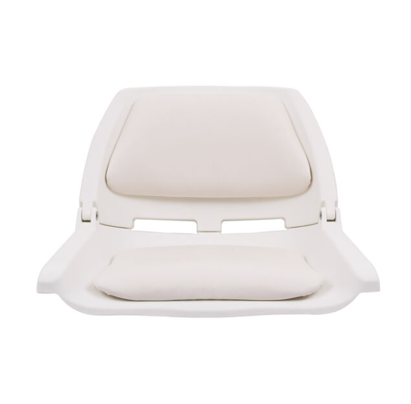 Suncoast Marine and Auto offers WEST MARINE White Folding Molded Boat Seat with White Cushion (75109W)