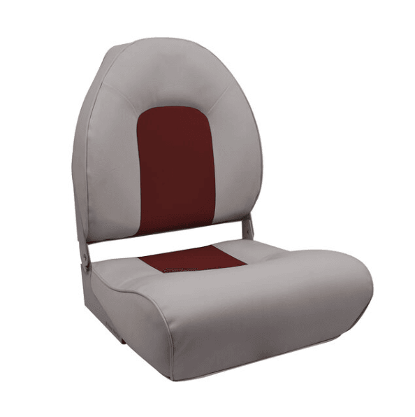 Suncoast Marine and Auto offers WEST MARINE Gray Winged High Back Boat Seat with Red Cushion (75116RG)