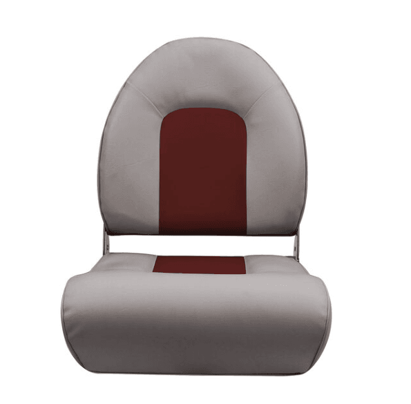 Suncoast Marine and Auto offers WEST MARINE Gray Winged High Back Boat Seat with Red Cushion (75116RG)