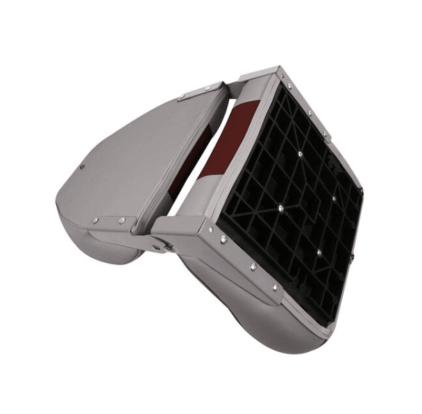 Suncoast Marine and Auto offers WEST MARINE Gray Winged High Back Boat Seat with Red Cushion (75116RG)