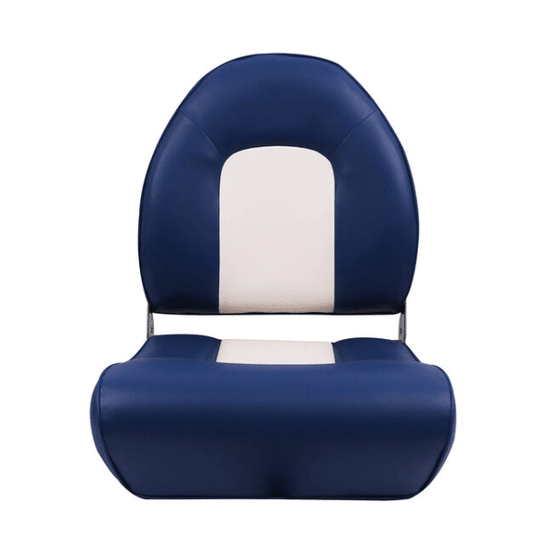 Suncoast Marine and Auto offers WEST MARINE White Winged High Back Boat Seat with Blue Cushions (75116BW)