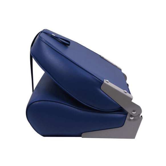 Suncoast Marine and Auto offers WEST MARINE White Winged High Back Boat Seat with Blue Cushions (75116BW)