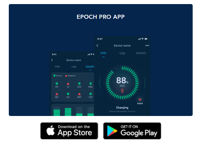Suncoast Marine and Auto offers Epoch Batteries 24V 60Ah Pro Series - Heated, Bluetooth & Victron Comms LiFePO4 (DP2460H)