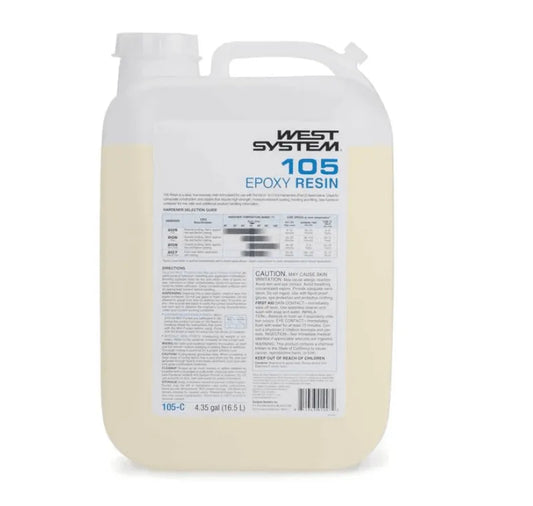 WEST SYSTEM #105 Part 1 Epoxy Resin, 4.3 Gallons (105-C) - Suncoast Marine & Auto Supply